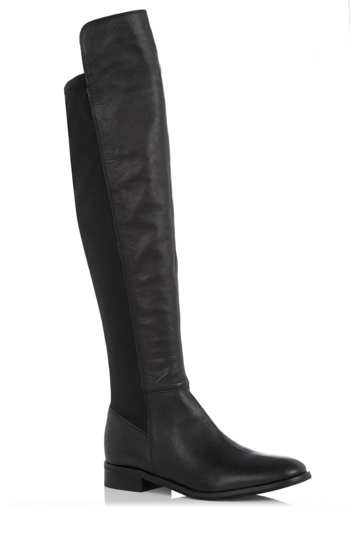 Oasis Leather Over The Knee Boots