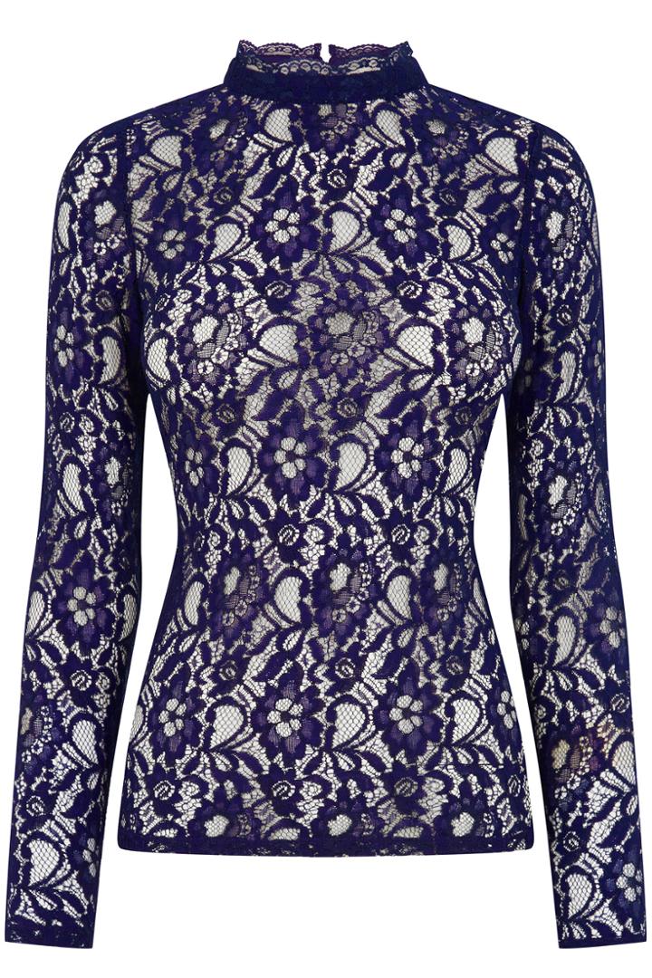 Oasis Lace High Neck Top