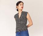 Oasis Dalmatian Tie Front Shirt