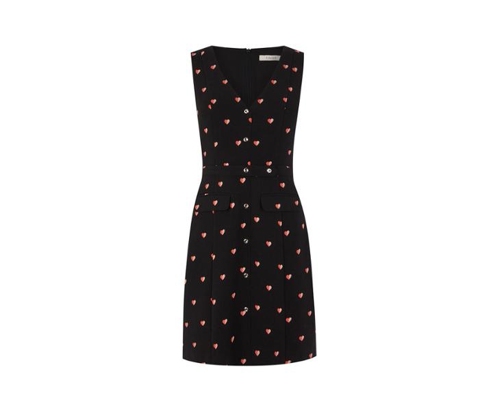 Oasis Heart Button Shift Dress
