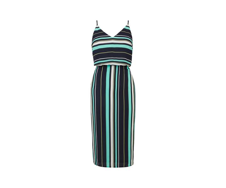 Oasis Short Stripe Tie Dress