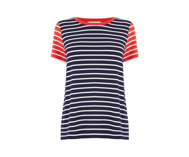 Oasis Stripe Contrast Tee