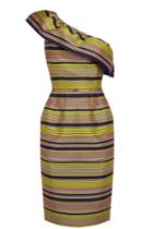 Oasis Multi Stripe Ruffle Dress