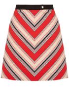Oasis Chevron Diamond Stripe Skirt