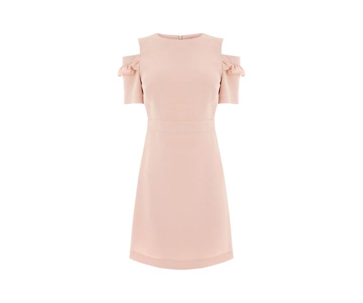 Oasis Ruffle Cold Shoulder Dress