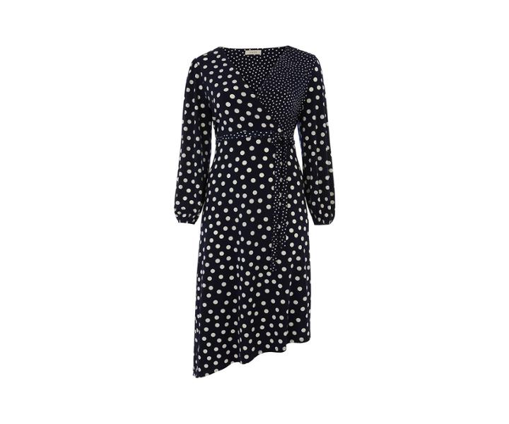 Oasis Curve Patch Spot Midi Dress