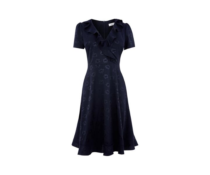 Oasis Long Floral Jacquard Dress