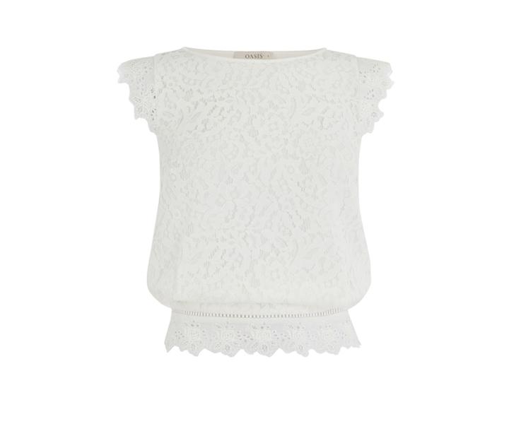 Oasis Lace Broderie Top