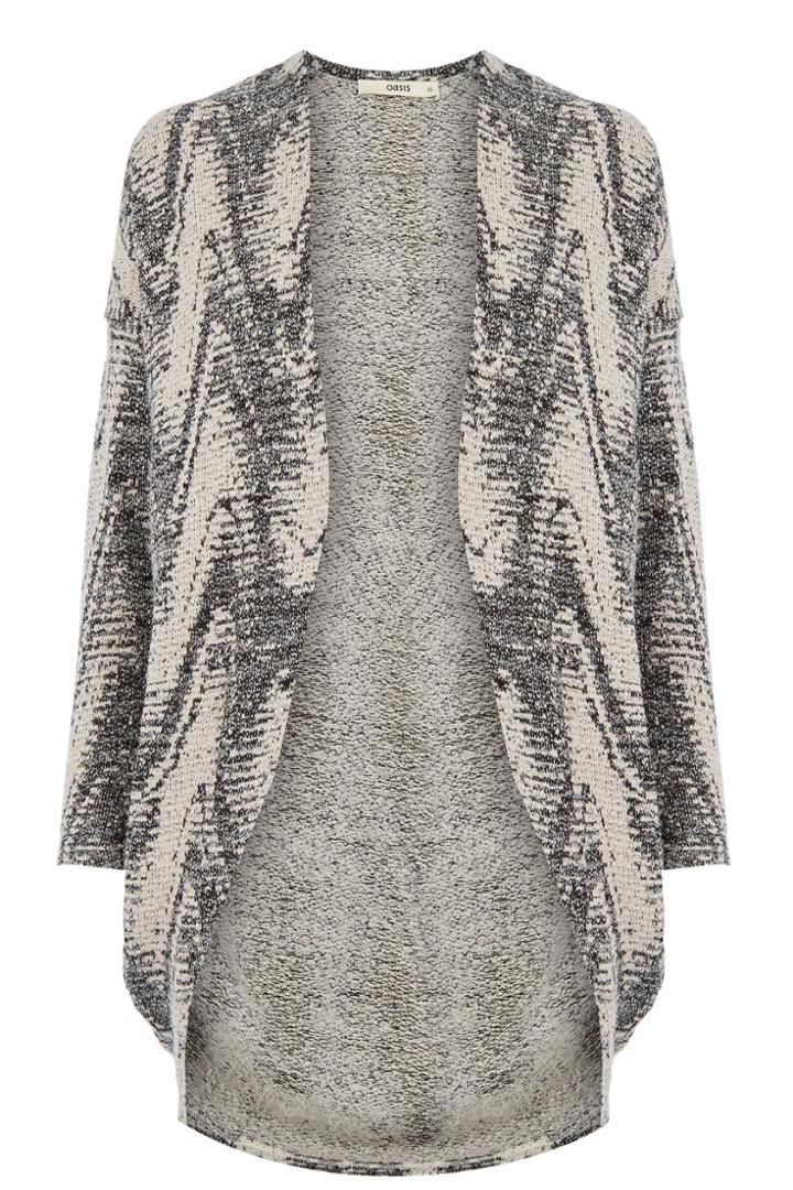 Oasis Fluffy Aztec Cardi