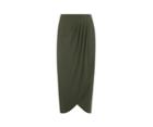 Oasis Luxe Wrap Front Skirt
