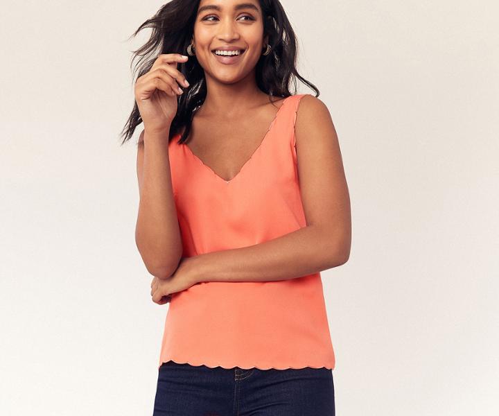 Oasis Scallop Vest Top