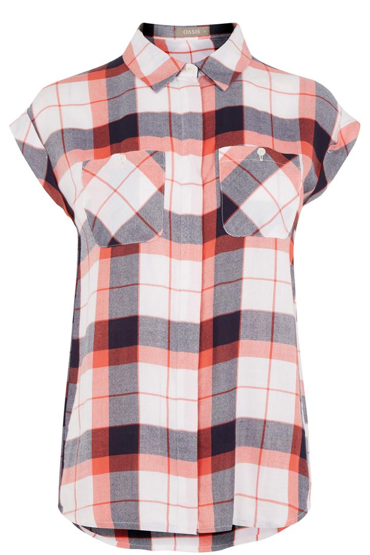 Oasis Roll Ss Check Shirt