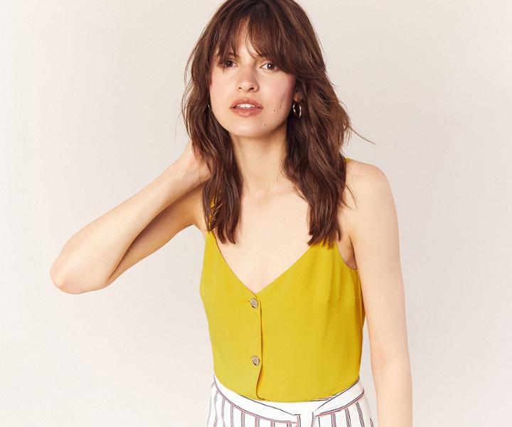 Oasis Textured Button Cami