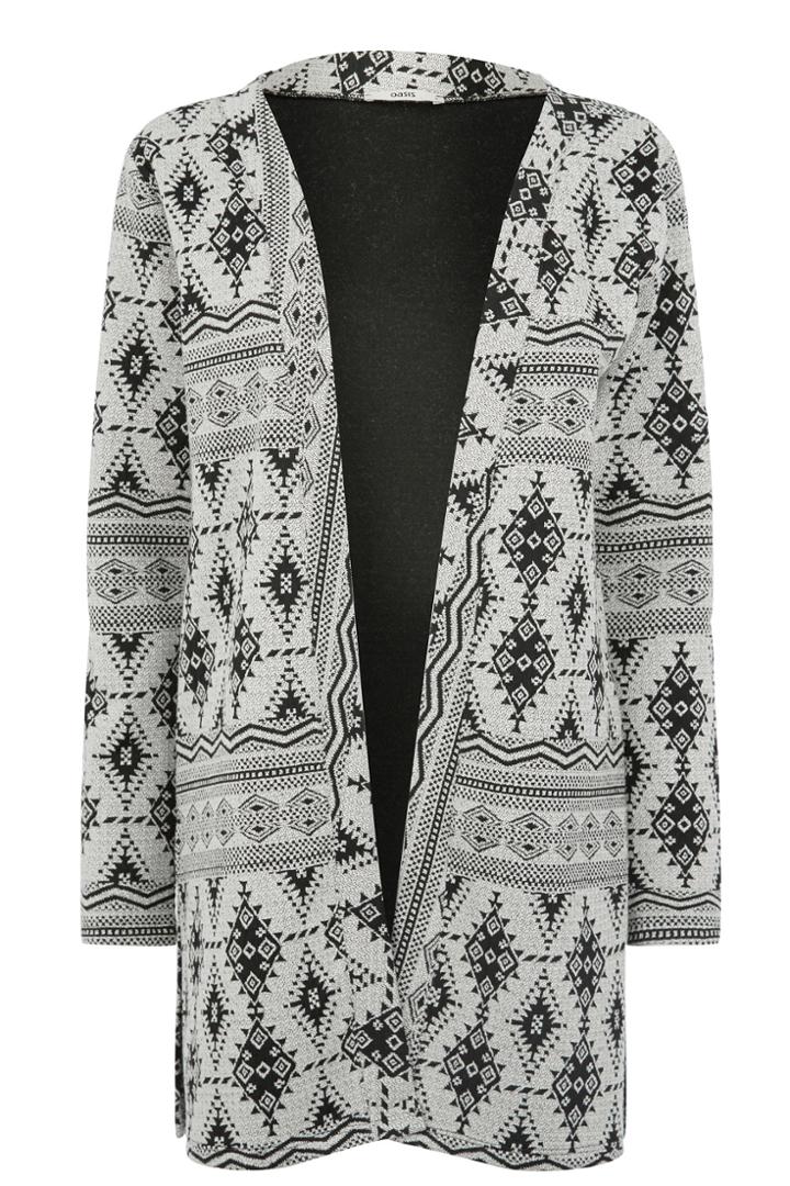 Oasis Aztec Jacquard Cardi