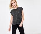 Oasis Sequin Twist Front Tee