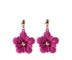 Oasis Fuschia Flower Drop Earrings