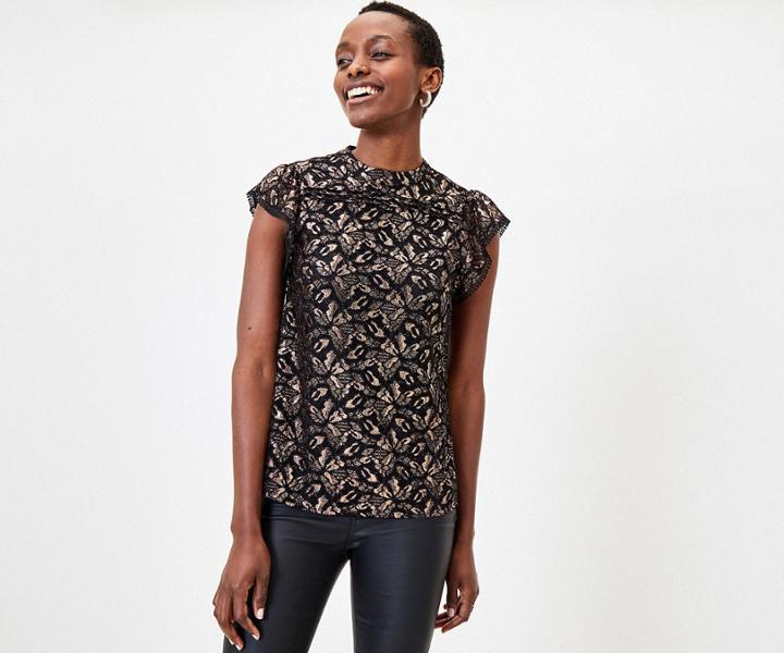 Oasis Sparkly Lace Shell Top