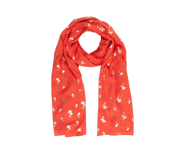 Oasis Palm Foil Scarf