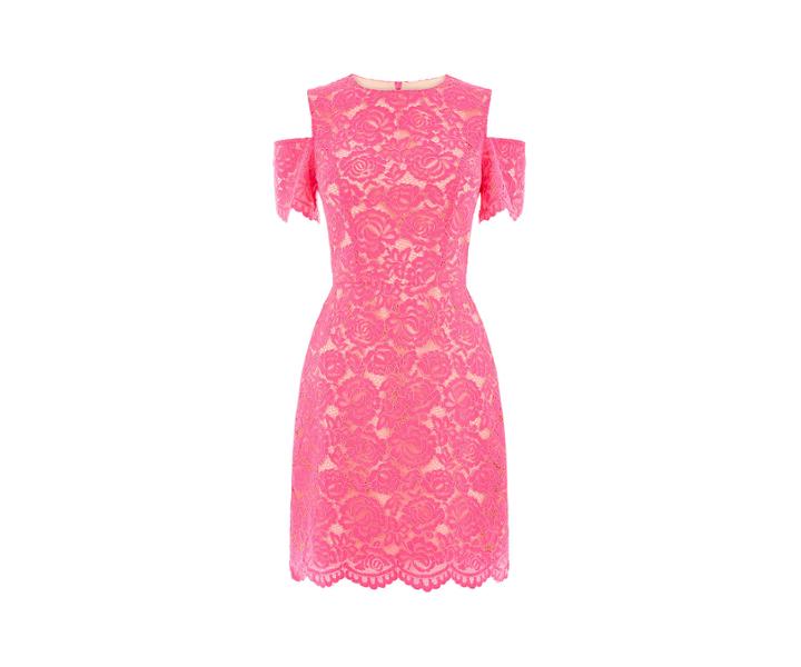 Oasis Lace Cold Shoulder Dress