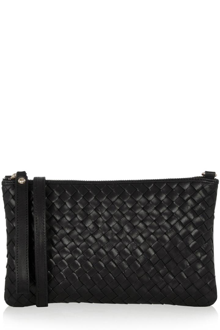 Oasis Leather Weave Purse