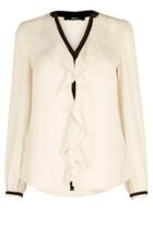 Oasis Tipped Frill Front Blouse