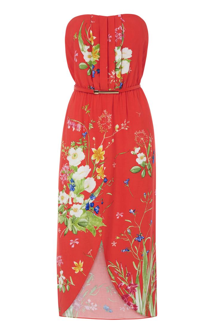 Oasis Chelsea Border Bandeau Dress