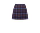 Oasis Curve Check Mini Skirt