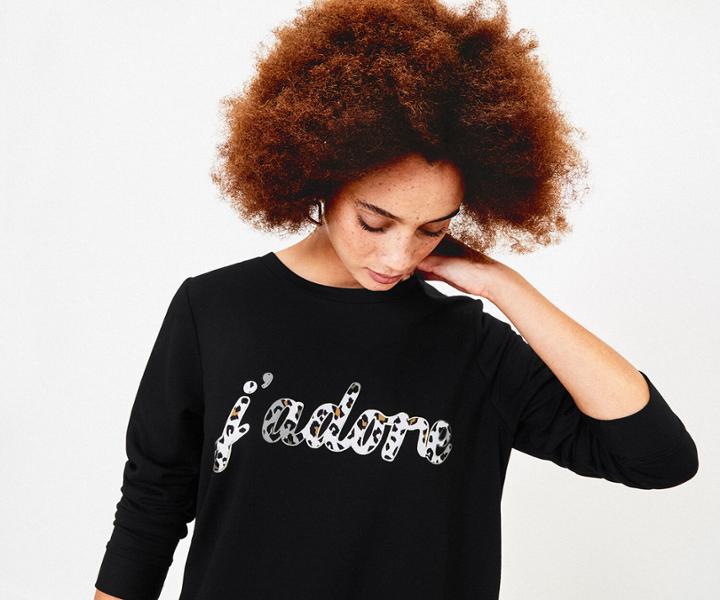 Oasis J'adore Slogan Sweater