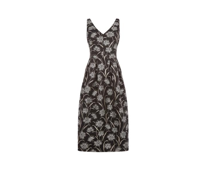 Oasis Dandelion Jacquard Midi Dress