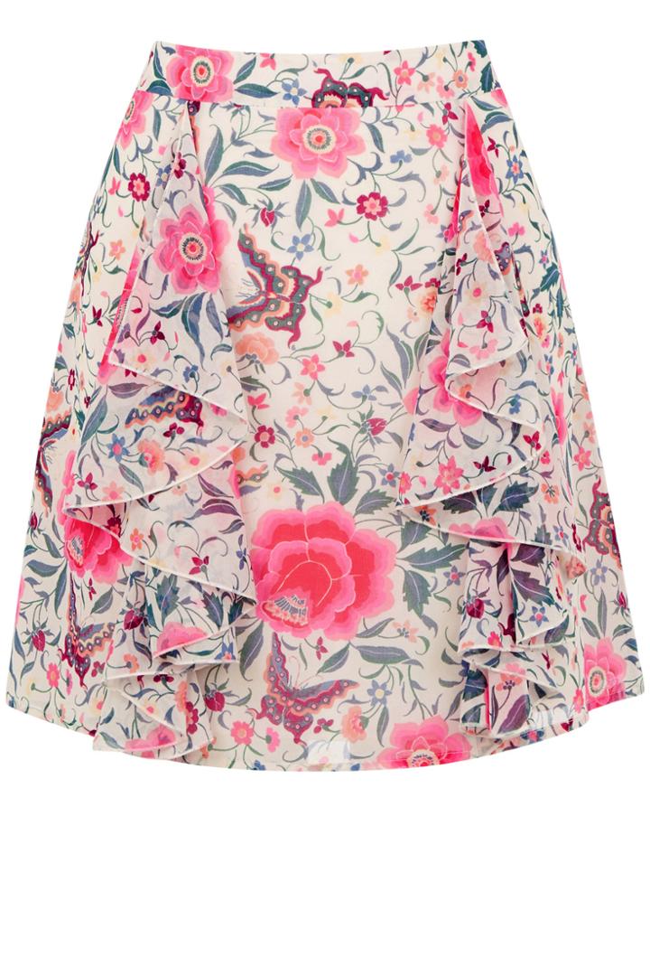 Oasis Havana Side Frill Skirt