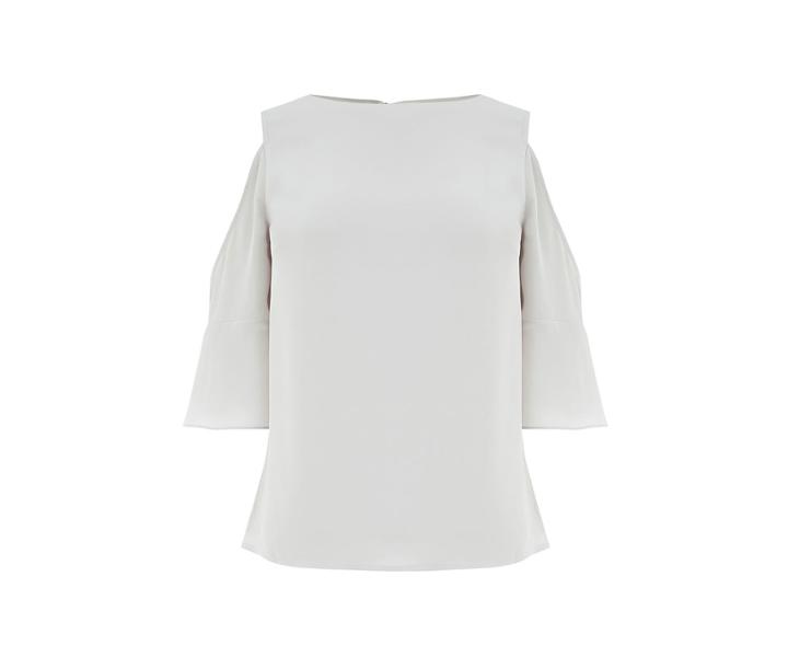 Oasis High Neck Cold Shoulder Top