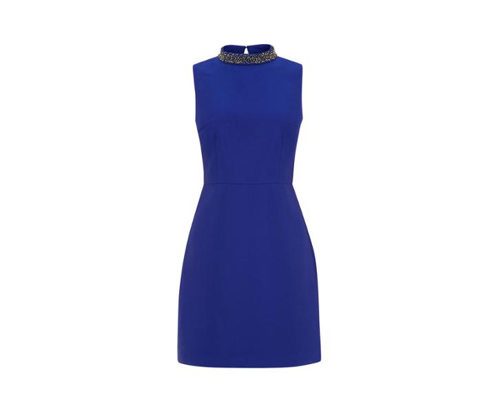 Oasis Satin Twill Embellished Shift