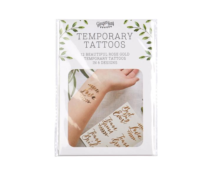Oasis Team Bride Temporary Tattoos