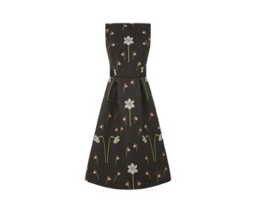 Oasis Snowdrop Jacquard Midi Dress