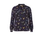 Oasis Curve Bird Print Shirt