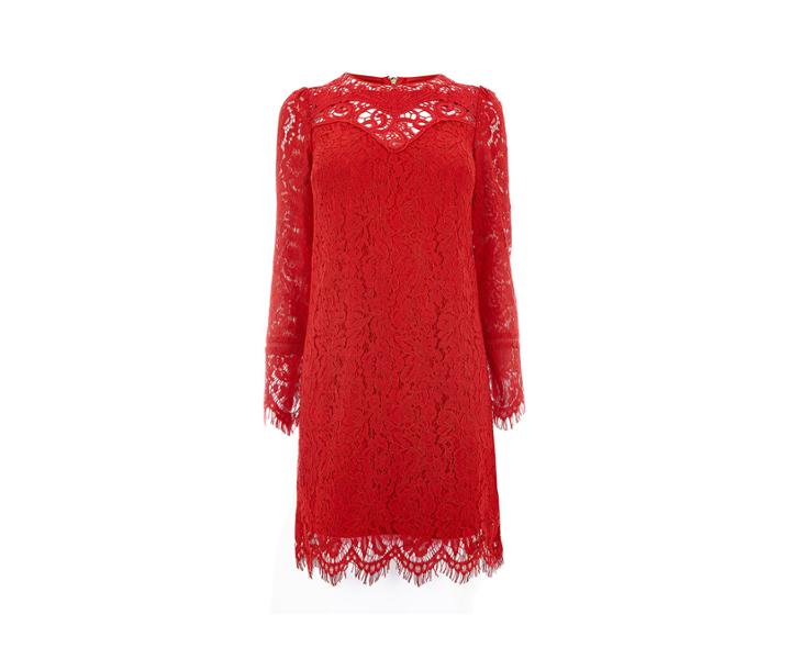 Oasis Lace Trim Shift Dress