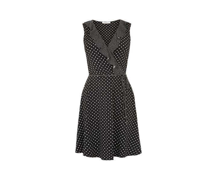 Oasis Mixed Spot Wrap Dress