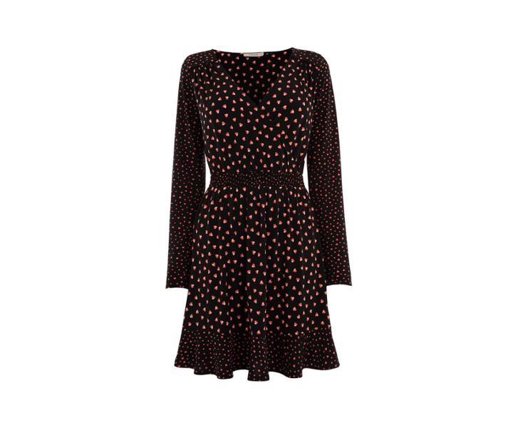 Oasis Patched Heart Dress