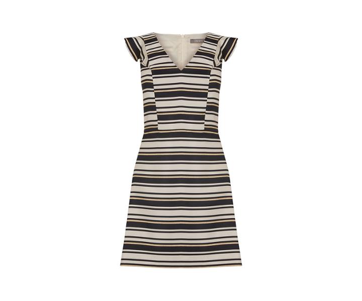 Oasis Stripe Jacquard Dress