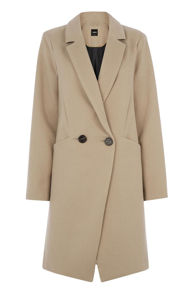 Oasis Alex Seamed Db Coat