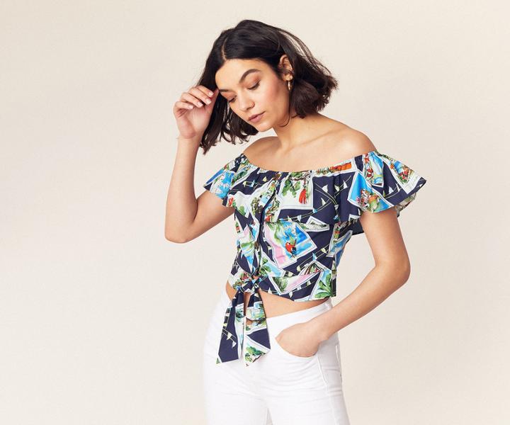 Oasis Vacation Bardot Top