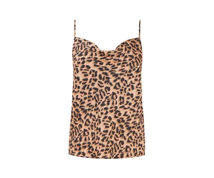 Oasis Leopard Cowl Cami Top