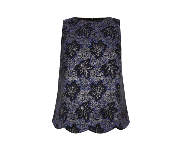 Oasis Ntu Lace Jacquard Top