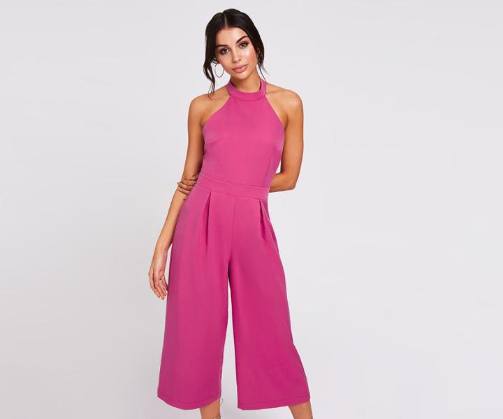 Oasis Halter Culotte Jumpsuit