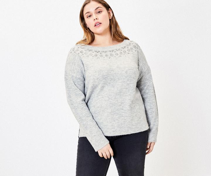 Oasis Curve Embellished Jumper