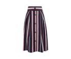 Oasis Multi Stripe Button Skirt