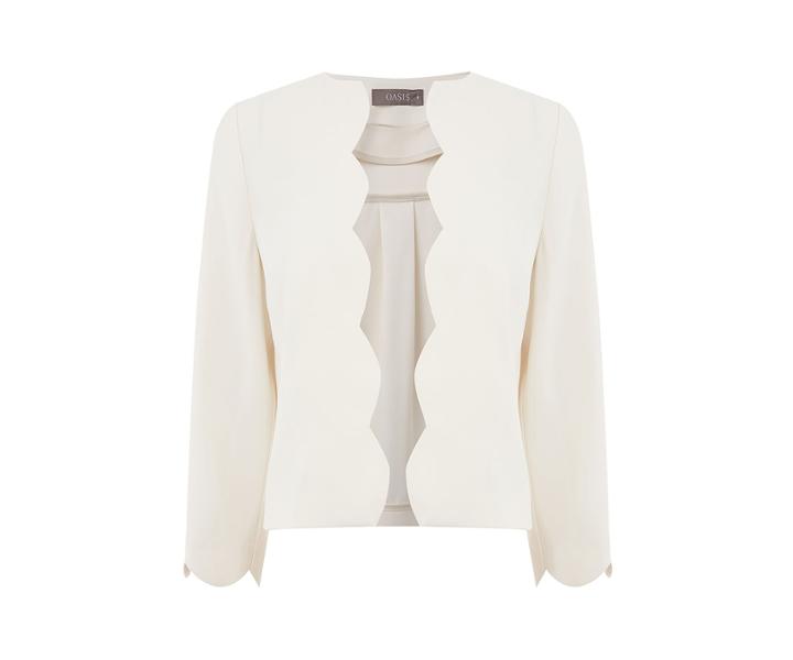 Oasis Scallop Edge To Edge Jacket