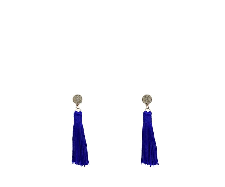 Oasis Blue Tassel Earrings
