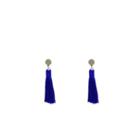 Oasis Blue Tassel Earrings