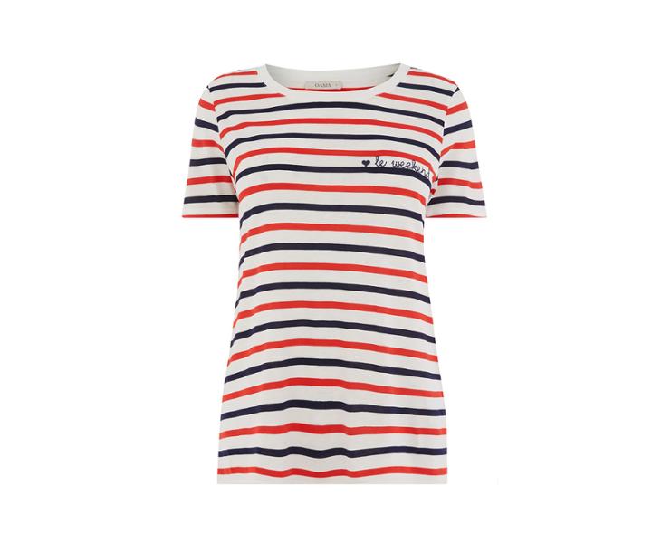 Oasis Le Weekend Stripe Tee